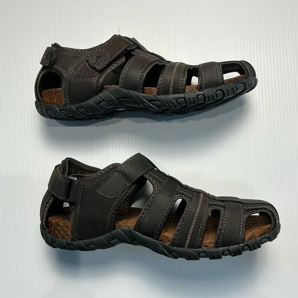 Nunn Bush Dark Brown Pandals Size 11